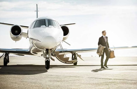 Business aircraft charter services